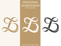 DL LD Wedding Monogram Logo | Elegant Initials Vector Product Image 6