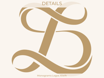 DL LD Wedding Monogram Logo | Elegant Initials Vector Product Image 2