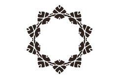 Monogram Frame SVG Cut File Product Image 1