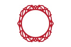 Monogram Frame SVG Cut File Product Image 1