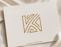 K Monogram Logo, Elegant Initial Monogram Product Image 5