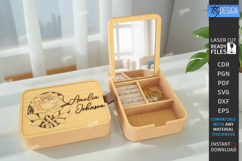 Personalized Jewelry Boxes with Mirror Laser Cut Bundle |CNC Product Image 3