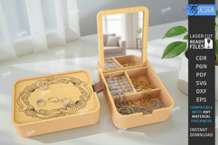 Personalized Jewelry Boxes with Mirror Laser Cut Bundle |CNC Product Image 5