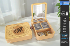 Personalized Jewelry Boxes with Mirror Laser Cut Bundle |CNC Product Image 7