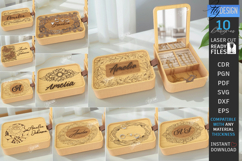 Personalized Jewelry Boxes with Mirror Laser Cut Bundle |CNC Product Image 1