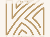 K Monogram Logo, Elegant Initial Monogram Product Image 3