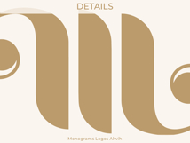 M Monogram Logo, Elegant Initial Monogram Product Image 8