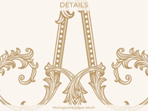 A Monogram Logo, Elegant Initial Monogram Product Image 7