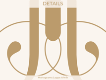 M Monogram Logo, Elegant Initial Monogram Product Image 7