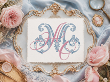 MA AM Wedding Monogram Logo | Elegant Initials Vector Product Image 3