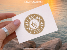 WG GW Wedding Monogram Logo | Elegant Initials Vector Product Image 5