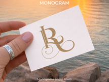 LR RL Wedding Monogram Logo | Elegant Initials Vector Product Image 6