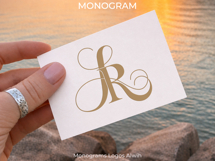 LR RL Wedding Monogram Logo | Elegant Initials Vector Product Image 4