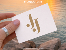 JJ Wedding Monogram Logo | Elegant Initials Vector Product Image 4