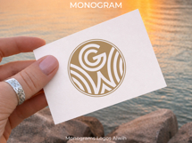 WG GW Wedding Monogram Logo | Elegant Initials Vector Product Image 6