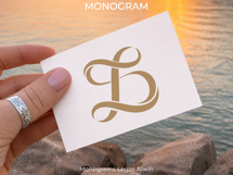 DL LD Wedding Monogram Logo | Elegant Initials Vector Product Image 5