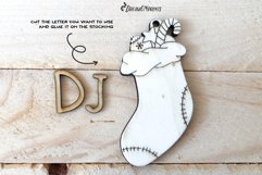Monogram Stocking Ornaments Laser Cut Designs Product Image 6