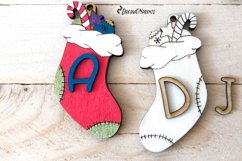 Monogram Stocking Ornaments Laser Cut Designs Product Image 5