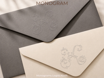 K Monogram Logo, Elegant Initial Monogram Product Image 3