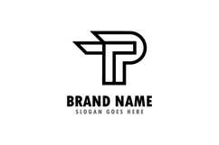 Monograms initial letter tp logo template design Product Image 1