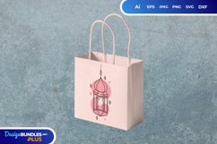 Monoline Arabic Lantern SVG Product Image 1