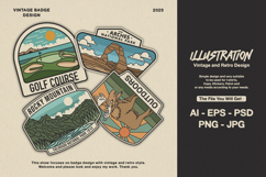 Outdoor Monoline Badge Design Product Image 1