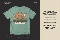 Outdoor Monoline Badge Design Product Image 3