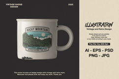 Outdoor Monoline Badge Design Product Image 5