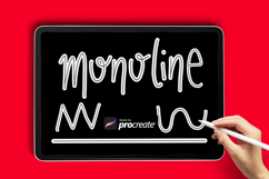 Monoline Procreate Brush | Elegant Liner Brush Product Image 3