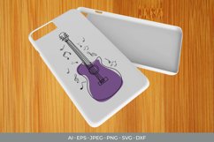 Monoline Music Instrument with Music Notes SVG Product Image 2