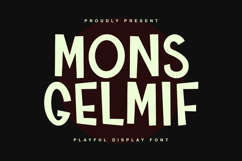 Monsgelmif Playful Display Font Product Image 1