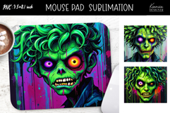 Iridescent Halloween Monster Zombie | Mouse Pad Sublimation Product Image 1