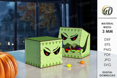 Monster box Laser Cut. Cute Monster SVG Product Image 1