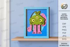 Monster decor Bundle Laser Cut. Cute Monster Wall Decor SVG Product Image 13