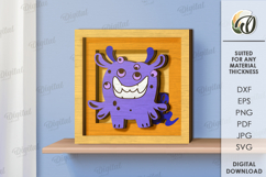 Monster decor Bundle Laser Cut. Cute Monster Wall Decor SVG Product Image 8