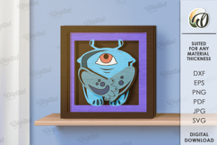 Monster decor Bundle Laser Cut. Cute Monster Wall Decor SVG Product Image 10