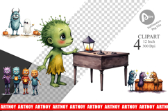 Monster Night Market Clipart Product Image 1