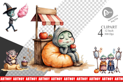 Monster Night Market Clipart Product Image 1