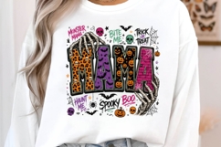 Monster Mama Halloween Skeleton Hands PNG Sublimation Design Product Image 2