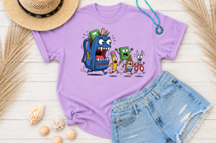 Monster School Bus Sublimation, Back to School PNG Product Image 2
