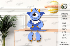 Monsters Shelf Sitter Bundle Laser Cut. Kids SVG Product Image 2