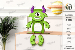Monsters Shelf Sitter Bundle Laser Cut. Kids SVG Product Image 5