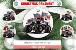 Ornament 4th of July Monster Truck Product Image 1
