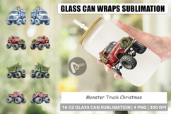 Glass Can Christmas Monster Truck Product Image 1