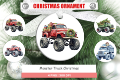 Ornament Christmas Monster Truck Product Image 1