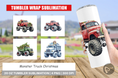 Tumbler Christmas Monster Truck Product Image 1