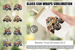 Glass Can Christmas Monster Truck Product Image 1