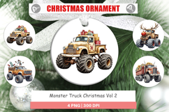 Ornament Christmas Monster Truck Product Image 1