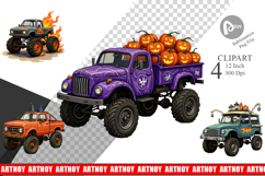 Haunted Monster Truck Clipart Product Image 1