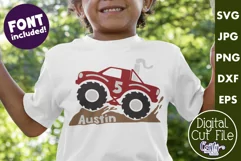 Kids Monster Truck Svg | Kids Monster Truck Shirt Svg Files Product Image 1
